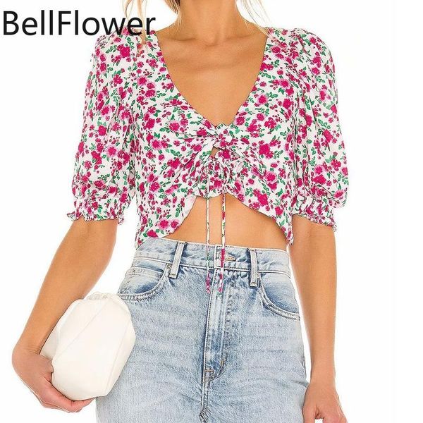 women's blouses & shirts 2021 summer floral woman printed chiffon casual puff sleeve folds v-neck bandage bow crop shirt ruffles chic, White
women's blouses & shirts 2021 summer floral woman printed chiffon casual puff sleeve folds v-neck bandage bow crop shirt ruffles chic, White