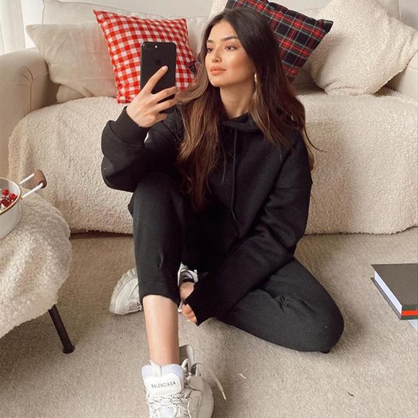 women's two piece pants casual hoody tracksuit suit autumn fashion warm hoodie sweatshirts pieces oversized solid pullovers long pant s, White
women's two piece pants casual hoody tracksuit suit autumn fashion warm hoodie sweatshirts pieces oversized solid pullovers long pant s, White