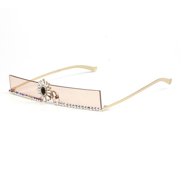 fashion sunglasses sunglasses pink trendy diamond shades women rimless sun glasses with rhinestone, Black
fashion sunglasses sunglasses pink trendy diamond shades women rimless sun glasses with rhinestone, Black