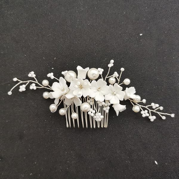 slbridal handmade simulated pearls ceram flower bridal hair comb wedding headdress hair accessoies bridesmaids women jewelry, Golden;white
slbridal handmade simulated pearls ceram flower bridal hair comb wedding headdress hair accessoies bridesmaids women jewelry, Golden;white