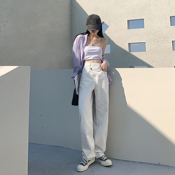 women's jeans white women irregular high waist loose wide leg straight baggy jean autumn winter female casual denim pants streetwear, Blue
women's jeans white women irregular high waist loose wide leg straight baggy jean autumn winter female casual denim pants streetwear, Blue