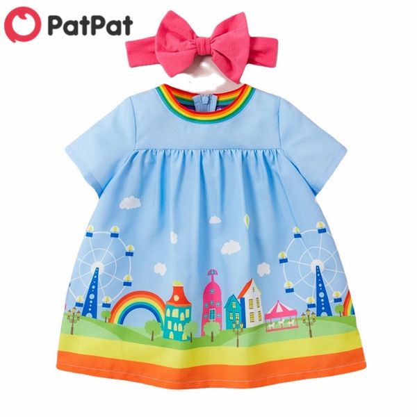 summer 2-piece baby toddler amusement park print dress with headband for girl sweet 210528, Red;yellow
summer 2-piece baby toddler amusement park print dress with headband for girl sweet 210528, Red;yellow