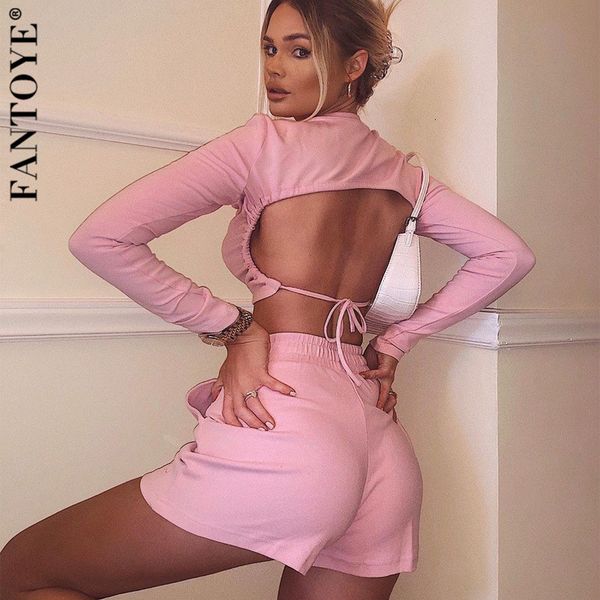 women's tracksuits backless two piece set for women long sleeve crop and shorts suits skinny high streetwear ladies s vdef, Gray
women's tracksuits backless two piece set for women long sleeve crop and shorts suits skinny high streetwear ladies s vdef, Gray