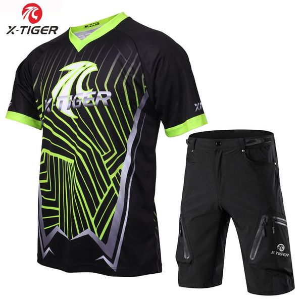 racing sets x-tiger short sleeve downhill jerseys set mountain bike shirt summer sports wear breathable dh, Black;blue
racing sets x-tiger short sleeve downhill jerseys set mountain bike shirt summer sports wear breathable dh, Black;blue