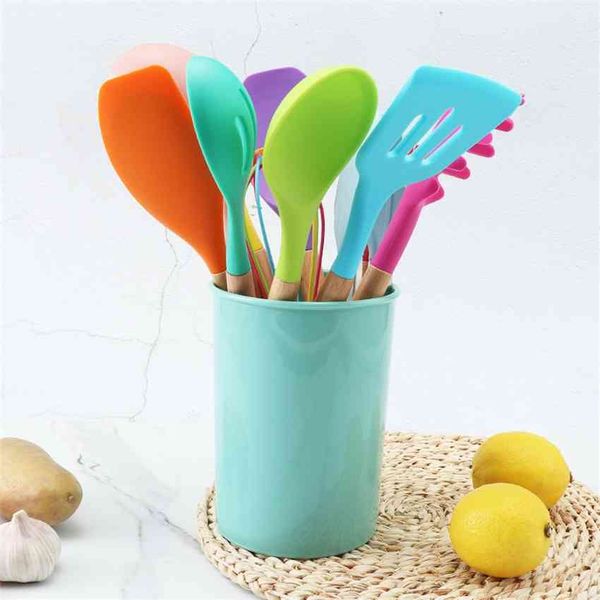 cooking wooden non handle stick kitchen shovel spoon set color silicone kitchenware 12 sets
cooking wooden non handle stick kitchen shovel spoon set color silicone kitchenware 12 sets