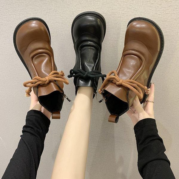boots 2021 winter warm lady shoes big shoehead flat with retro style women botas daily wear mommy, Black
boots 2021 winter warm lady shoes big shoehead flat with retro style women botas daily wear mommy, Black