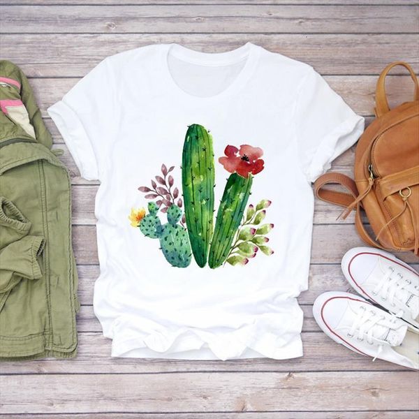 men floral plant cartoon fashion mens cactus printed 90s lady graphic shirt ladies female tee, White;black
men floral plant cartoon fashion mens cactus printed 90s lady graphic shirt ladies female tee, White;black