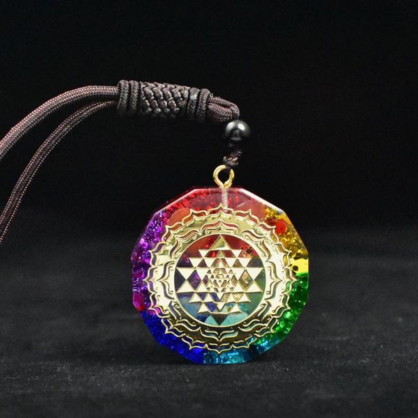 pendant necklaces ogen orgonite pendants natural crystal seven-pulse wheel, Silver
pendant necklaces ogen orgonite pendants natural crystal seven-pulse wheel, Silver