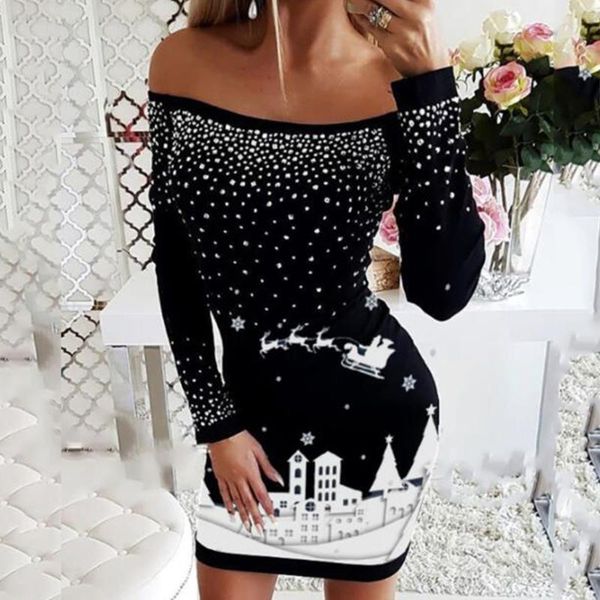 casual dresses women christmas off shoulder sweater dress 2021 autumn winter long sleeve knitted print oversized mini #t3g, Black;gray
casual dresses women christmas off shoulder sweater dress 2021 autumn winter long sleeve knitted print oversized mini #t3g, Black;gray