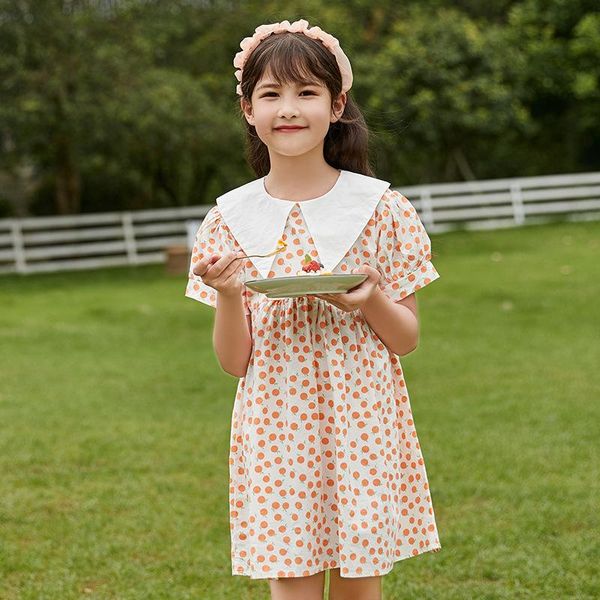 kids summer clothes girls cotton dress short sleeve fruit print sweet casual 5 6 8 10 12 years girl's dresses, Red;yellow
kids summer clothes girls cotton dress short sleeve fruit print sweet casual 5 6 8 10 12 years girl's dresses, Red;yellow