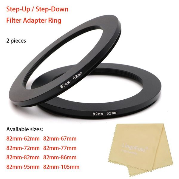lens adapters & mounts 2-pieces step-up / step-down ring filter adapter with a cleaning cloth , 82mm-62/67/72/77/82/86/95/105mm
lens adapters & mounts 2-pieces step-up / step-down ring filter adapter with a cleaning cloth , 82mm-62/67/72/77/82/86/95/105mm