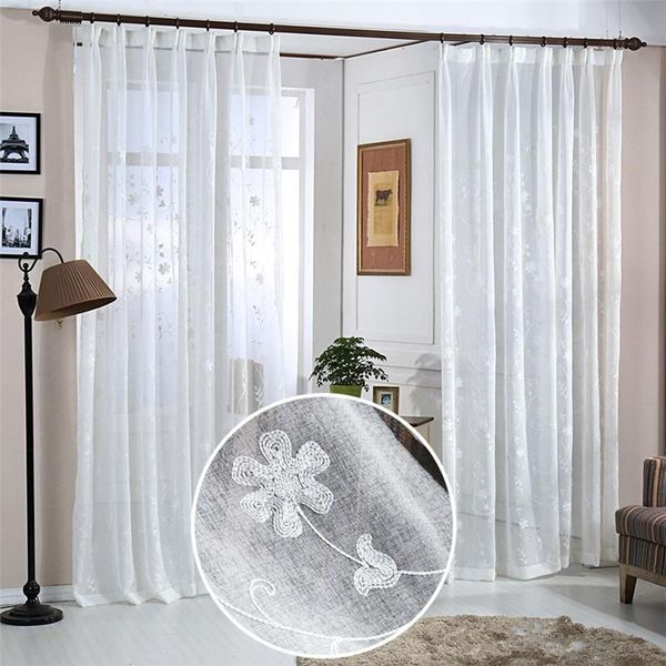 luxury embroidered sheer curtain tulle curtains for bedroom romantic white living room & drapes
luxury embroidered sheer curtain tulle curtains for bedroom romantic white living room & drapes