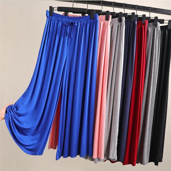 women's pants & capris 2021 spring wide leg women cotton elastic high waist fashion casual loose ankle-length calf-length femme, Black;white
women's pants & capris 2021 spring wide leg women cotton elastic high waist fashion casual loose ankle-length calf-length femme, Black;white