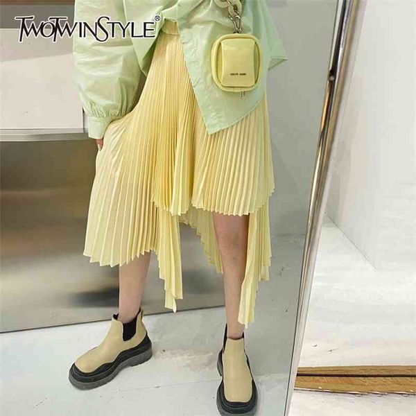 yellow casual skirt for women high waist asymmetrical pleated solid skirts female summer clothing fashion 210521, Black
yellow casual skirt for women high waist asymmetrical pleated solid skirts female summer clothing fashion 210521, Black