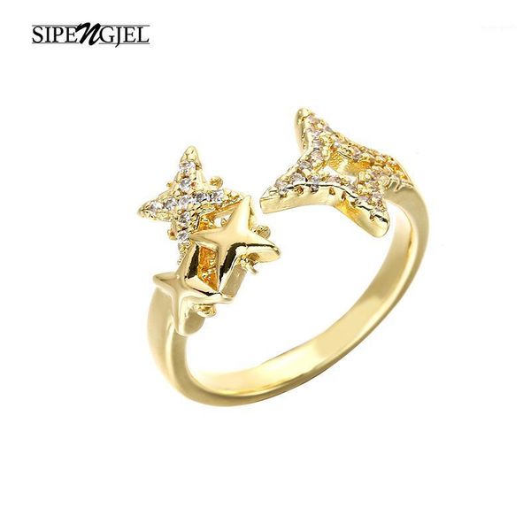 wedding rings sipengjel fashion cubic zircon star adjustable open for women party jewelry1, Slivery;golden
wedding rings sipengjel fashion cubic zircon star adjustable open for women party jewelry1, Slivery;golden