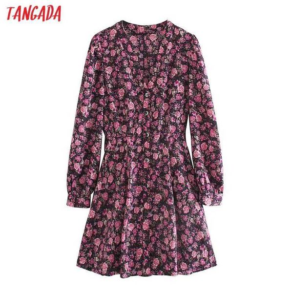 tangada autumn fashion women flowers print dress v neck long sleeve office ladies mini dress 5z193 210609, Black;gray
tangada autumn fashion women flowers print dress v neck long sleeve office ladies mini dress 5z193 210609, Black;gray