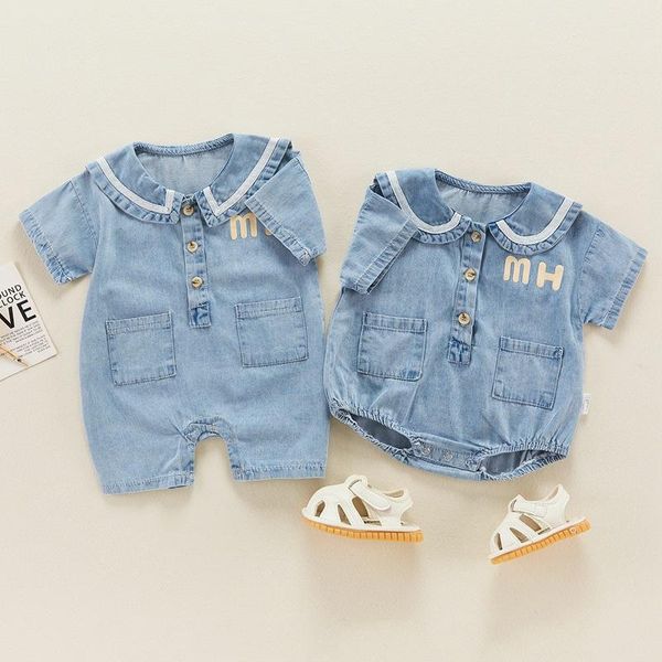 jumpsuits hylkidhuose summer baby girls boys rompers cartoon born denim brother sister kids infant outfits, Blue
jumpsuits hylkidhuose summer baby girls boys rompers cartoon born denim brother sister kids infant outfits, Blue