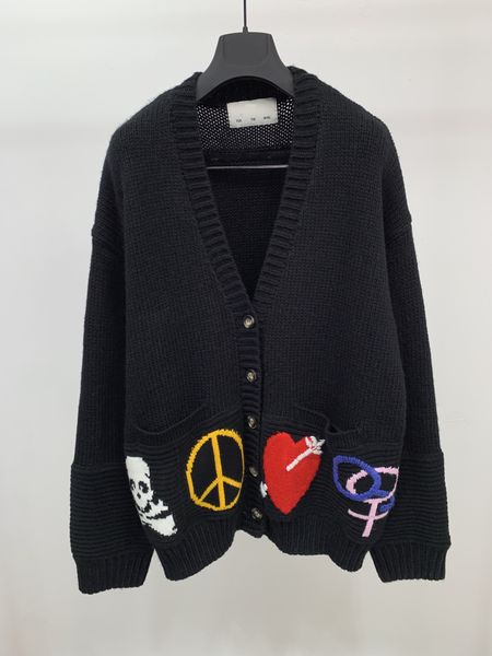 sweaters designer for fall/winter fashion color embroidered cotton us size mens luxury single-breasted cardigan coat, White;black
sweaters designer for fall/winter fashion color embroidered cotton us size mens luxury single-breasted cardigan coat, White;black