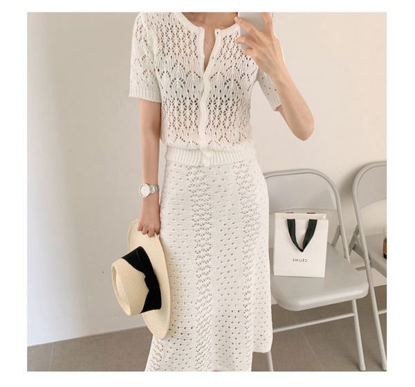 two piece dress zawfl 2021 summer solid hollow two piece set women's romantic short sleeve + mermaid 2 set skirt, White
two piece dress zawfl 2021 summer solid hollow two piece set women's romantic short sleeve + mermaid 2 set skirt, White