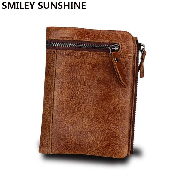 wallets genuine cow leather men wallet fashion coin pocket trifold design short purse rfid male mini slim vallet, Red;black
wallets genuine cow leather men wallet fashion coin pocket trifold design short purse rfid male mini slim vallet, Red;black
