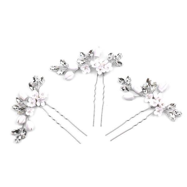 hair clips & barrettes bridal wedding crystal leaves white flower pins elegant headpiece bridesmaid veil jewelry accessories helh889, Golden;silver
hair clips & barrettes bridal wedding crystal leaves white flower pins elegant headpiece bridesmaid veil jewelry accessories helh889, Golden;silver