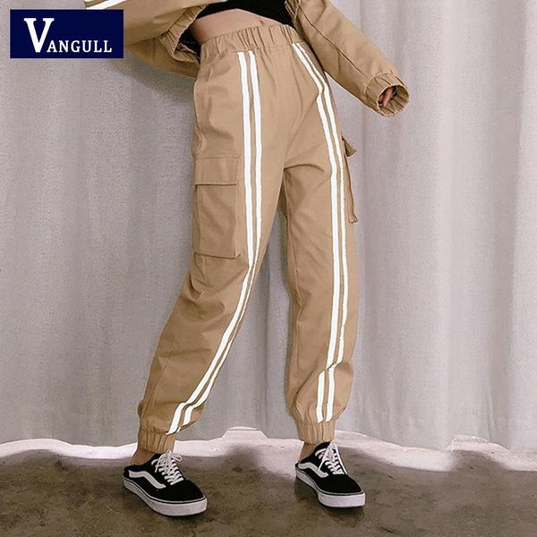 women's pants & capris vangull harajuku hip hop cargo women shiny side stripe high waist trousers streetwear patchwork sweatpants jogge, Black;white
women's pants & capris vangull harajuku hip hop cargo women shiny side stripe high waist trousers streetwear patchwork sweatpants jogge, Black;white