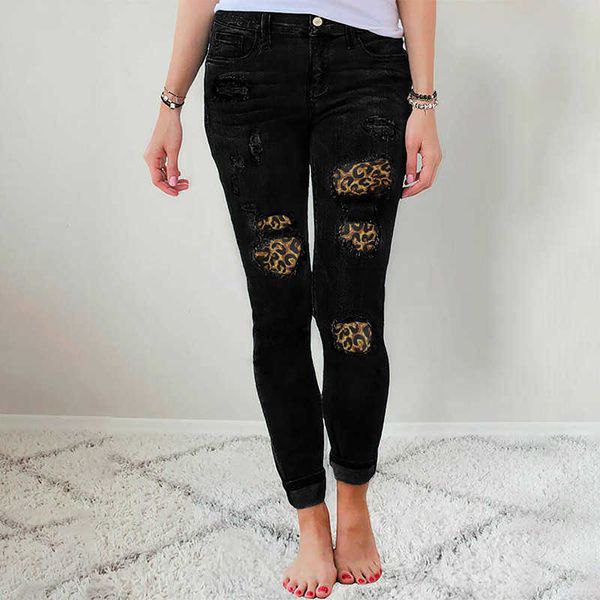 fashion jeans shiying women's leopard pattern stitching wear slim leggings casual pants 78745, Blue
fashion jeans shiying women's leopard pattern stitching wear slim leggings casual pants 78745, Blue