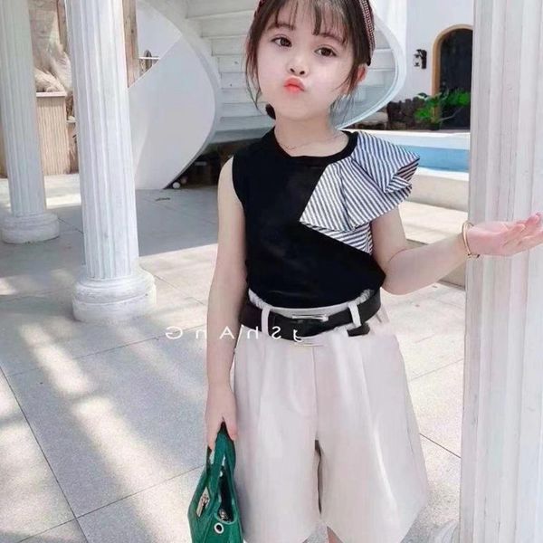 clothing sets belt children princess girls summer clothes set 2021 kids girl +pants+belt 3pcs party outfits, White
clothing sets belt children princess girls summer clothes set 2021 kids girl +pants+belt 3pcs party outfits, White