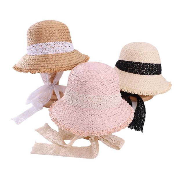 summer kid girls straw hat wide brim uv protection beach sun with tassels lace bow holiday caps & hats, Yellow
summer kid girls straw hat wide brim uv protection beach sun with tassels lace bow holiday caps & hats, Yellow