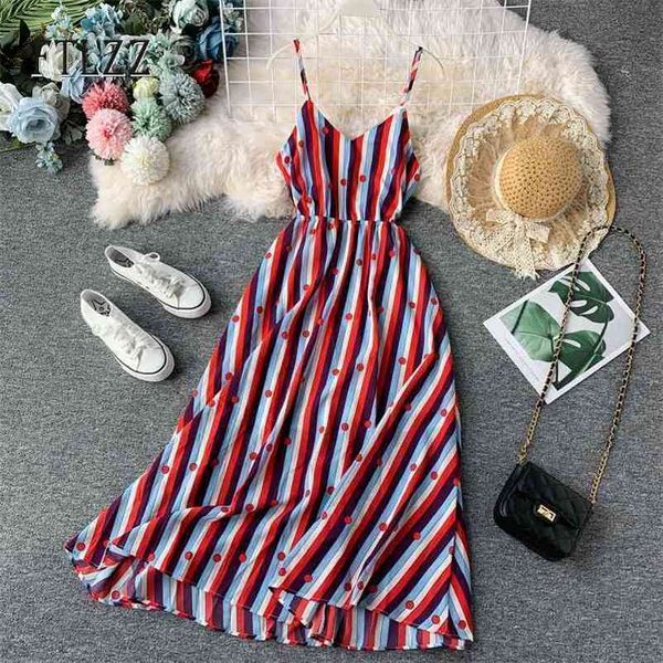 women casual patchwork stripe dress vestidos v-neck backless midi dresses ladies beach wear spaghetti long robe 210602, Black;gray
women casual patchwork stripe dress vestidos v-neck backless midi dresses ladies beach wear spaghetti long robe 210602, Black;gray
