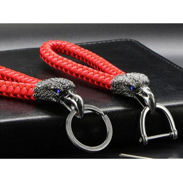 chokers cool eagle bird leather keychains woven rope keyrings car women men metal detachable animal key chain holder 066c, Golden;silver
chokers cool eagle bird leather keychains woven rope keyrings car women men metal detachable animal key chain holder 066c, Golden;silver