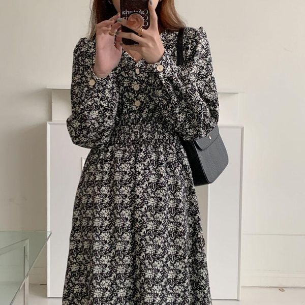 casual dresses one-piece spring/autumn korean chic office ladies dress long retro v-neck floral pleated elastic waist puff sleeve, Black;gray
casual dresses one-piece spring/autumn korean chic office ladies dress long retro v-neck floral pleated elastic waist puff sleeve, Black;gray