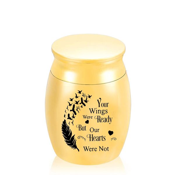 aluminum alloy pendant cremation jar metal can hold the dead relatives/pets of urn feather ashes souvenirs, Silver
aluminum alloy pendant cremation jar metal can hold the dead relatives/pets of urn feather ashes souvenirs, Silver