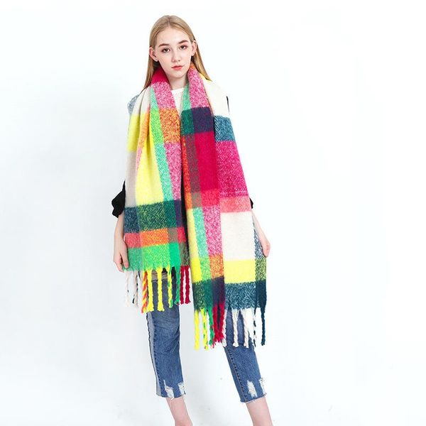 scarves fashion winter scarf for women warm big long female plaid cashmere thick 55cm*200cm, Blue;gray
scarves fashion winter scarf for women warm big long female plaid cashmere thick 55cm*200cm, Blue;gray
