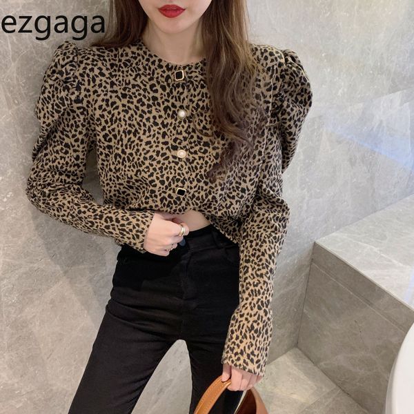 ezgaga leopard women blouse korean fashion winter spring loose vintage long puff sleeve pullover streetwear ladies shirt blusas 210430, White
ezgaga leopard women blouse korean fashion winter spring loose vintage long puff sleeve pullover streetwear ladies shirt blusas 210430, White