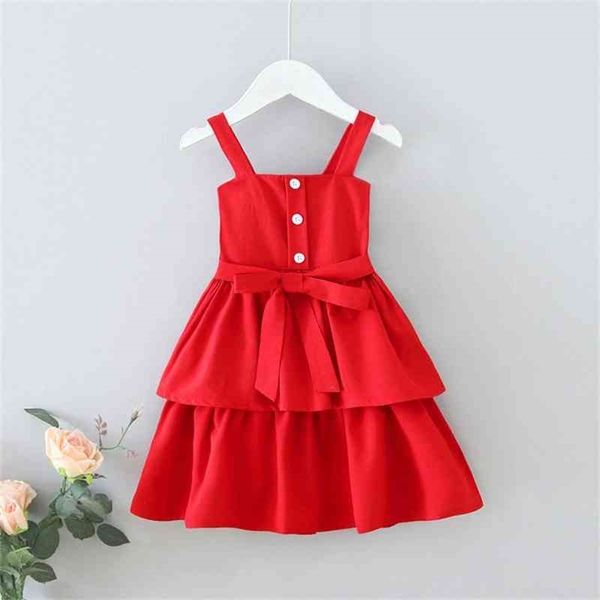 girls year party princess dress fashion summer children's baby red with belt 210515, Red;yellow
girls year party princess dress fashion summer children's baby red with belt 210515, Red;yellow