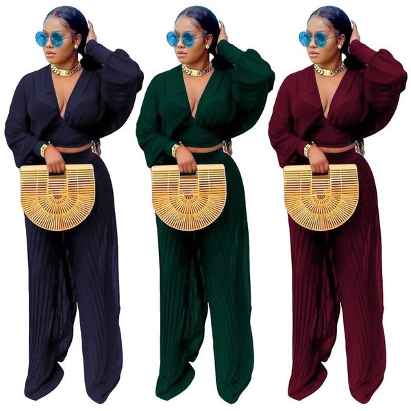 women's two piece pants zaggin 2021 autumn women solid 3-color 2-pieces sets lady v-neck drop shoulder full sleeve wide-leg long, White
women's two piece pants zaggin 2021 autumn women solid 3-color 2-pieces sets lady v-neck drop shoulder full sleeve wide-leg long, White