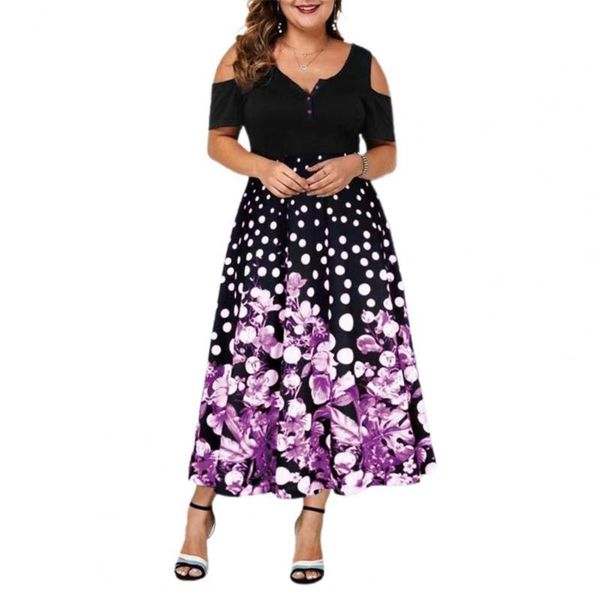 casual dresses women dress elegant summer 2021 digital positioning print cold shoulder buttons large hem for dating 5xl vestidos, Black;gray
casual dresses women dress elegant summer 2021 digital positioning print cold shoulder buttons large hem for dating 5xl vestidos, Black;gray