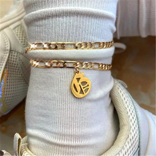 anklets 2021 trendy initial for women retro gold color alphabet foot chain leg bracelet summer beach female jewelry gift, Red;blue
anklets 2021 trendy initial for women retro gold color alphabet foot chain leg bracelet summer beach female jewelry gift, Red;blue