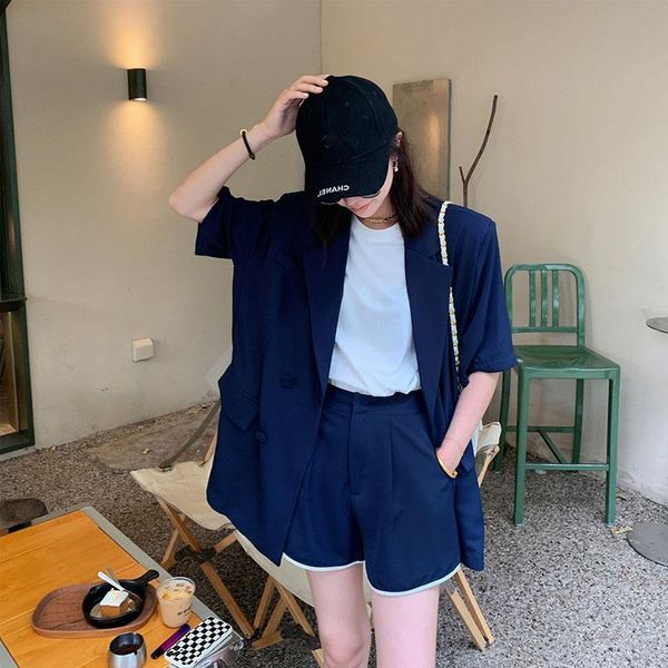 women's suits & blazers 2021 fashionable temperament light and breathable short sleeve blazer jacket summer high waist leisure wide leg, White;black
women's suits & blazers 2021 fashionable temperament light and breathable short sleeve blazer jacket summer high waist leisure wide leg, White;black