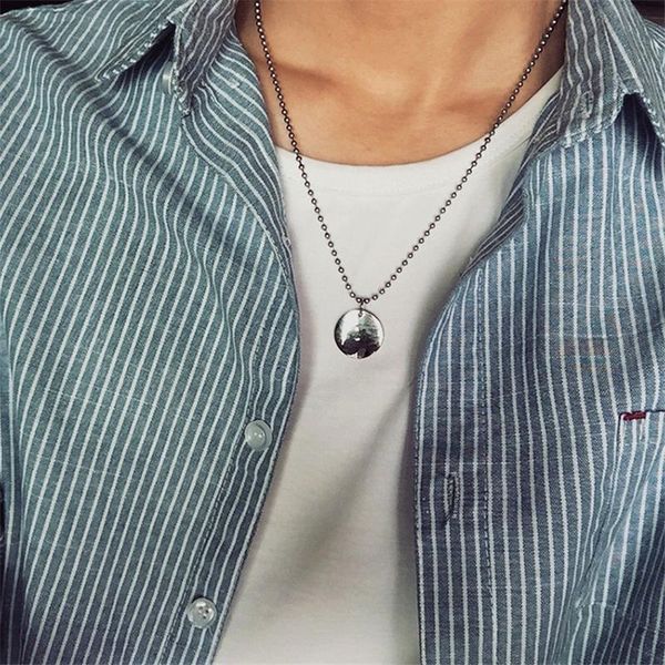 pendant necklaces 316l titanium steel necklace for women and men 24k gold long chain choker statement couple jewelry, Silver
pendant necklaces 316l titanium steel necklace for women and men 24k gold long chain choker statement couple jewelry, Silver