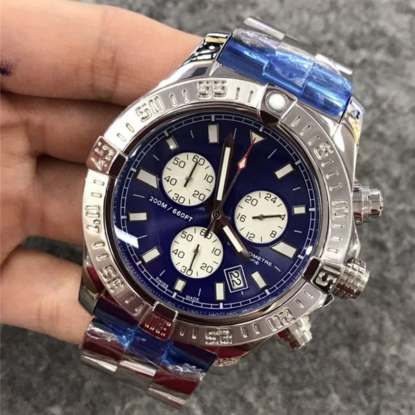 mens 48mm watch steel strap white blue and white face quartz movement men sport watches master man casual wristwatch, Slivery;brown
mens 48mm watch steel strap white blue and white face quartz movement men sport watches master man casual wristwatch, Slivery;brown