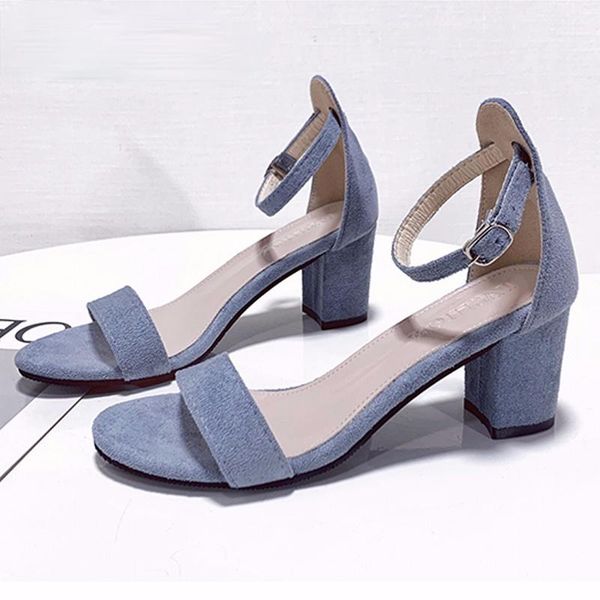 ankle strap square heels women sandals summer shoes open toe chunky high party dress blue, Black
ankle strap square heels women sandals summer shoes open toe chunky high party dress blue, Black