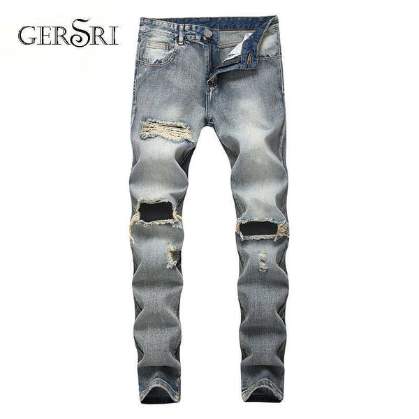 gersri new skinny jeans men streetwear destroyed hole ripped jeans homme hip hop broken modis male straight pants x0621, Blue
gersri new skinny jeans men streetwear destroyed hole ripped jeans homme hip hop broken modis male straight pants x0621, Blue