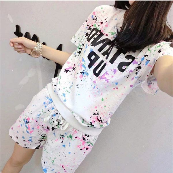 new summer women set short sleeve printed t shirt + shorts sweat suits set women tracksuits camouflage two piece sets 210419, White
new summer women set short sleeve printed t shirt + shorts sweat suits set women tracksuits camouflage two piece sets 210419, White