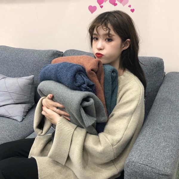 women's sweaters women o-neck winter thick warm knitted pullover sweater jumper long sleeve blue female casual streetwear, White;black
women's sweaters women o-neck winter thick warm knitted pullover sweater jumper long sleeve blue female casual streetwear, White;black