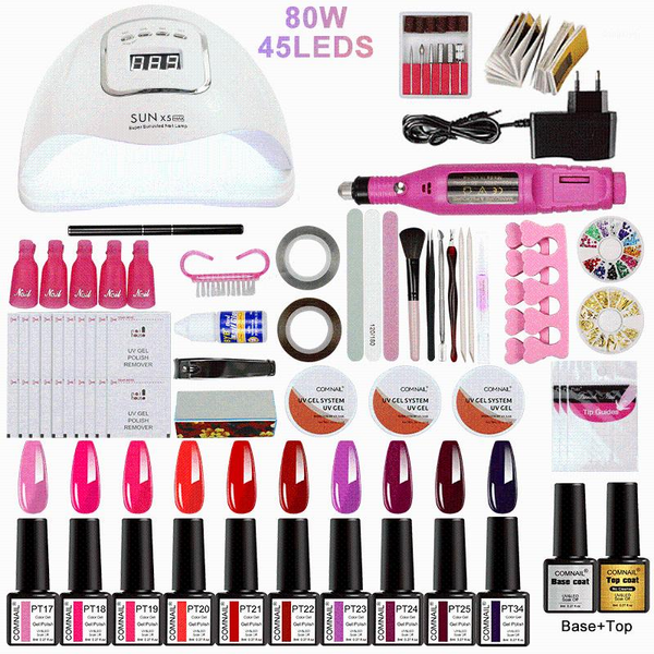 44pcs gel nail set 80w 45leds uv lamp for manicure dryer electric drill art tools kit extension set1
44pcs gel nail set 80w 45leds uv lamp for manicure dryer electric drill art tools kit extension set1