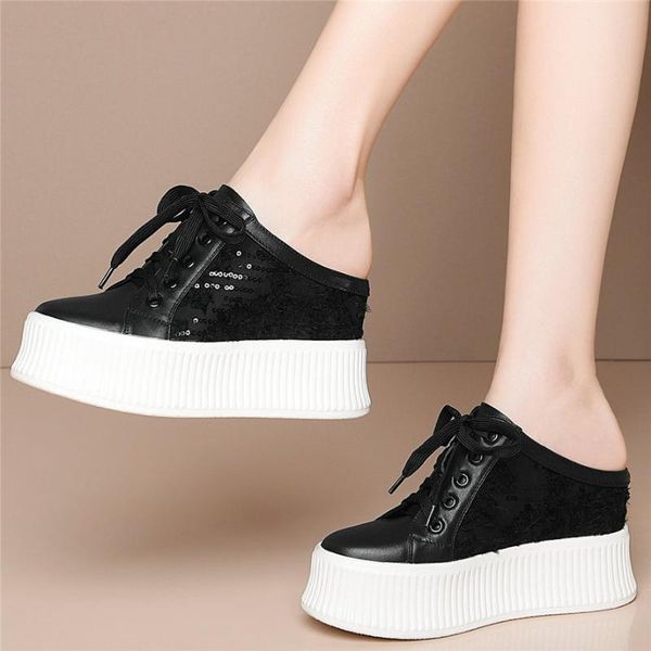 summer sneakers women genuine leather wedges high heel gladiator sandals female lace up punk platform pumps shoes casual, Black
summer sneakers women genuine leather wedges high heel gladiator sandals female lace up punk platform pumps shoes casual, Black