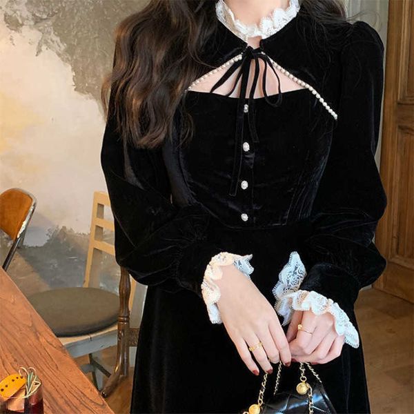 casual dresses spring goth lolita women elegant retro patchwork hepburn party midi female french high street korean designer m8dj, Black;gray
casual dresses spring goth lolita women elegant retro patchwork hepburn party midi female french high street korean designer m8dj, Black;gray