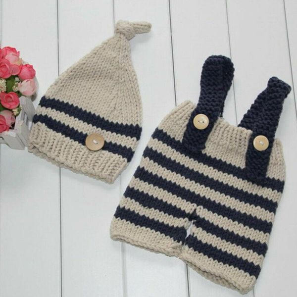 clothing sets infant born baby boys girls clothes crochet knit had + pants overalls outfits, White
clothing sets infant born baby boys girls clothes crochet knit had + pants overalls outfits, White